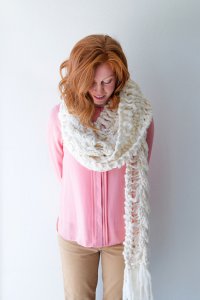Knit Collage Patterns - Drop Stitch Cable Scarf - PDF DOWNLOAD Pattern