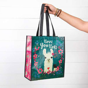 Natural Life Llive Happy Collection - Llove You Llots Llama Recycled Gift Bag