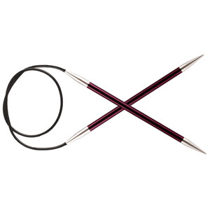 Knitter's Pride Zing Fixed Circular Needles - US 10 (6.0mm) - 47" Purple Velvet