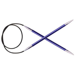 Zing Fixed Circular Needles - US 7 (4.5mm) - 12" Iolite by Knitter's Pride