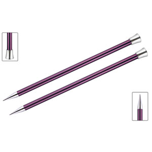 Zing Single Pointed Needles - US 17 (12.0mm) - 10" Purple Velvet by Knitter's Pride