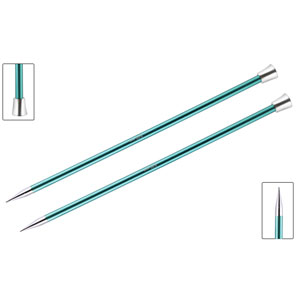 Zing Single Pointed Needles - US 11 (8.0mm) - 14" Emerald by Knitter's Pride