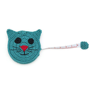 Buttons, Etc & Paradise Exotic Accessories Crocheted Tape Measures - Cat