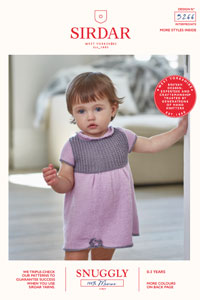 Baby and Children Patterns - 5266 Dress and Shoes by Sirdar Snuggly