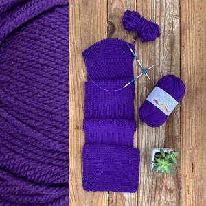 Learn to Craft - Learn to Knit - Dark Violet by Jimmy Beans Wool