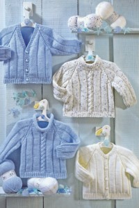Baby and Children Patterns - 3948 Four Sweaters and Cardigans - PDF DOWNLOAD by Sirdar Snuggly