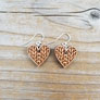 Katrinkles Knit Jewelry  - Heart Earrings