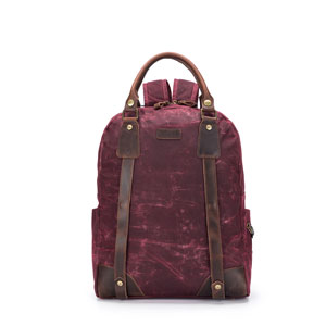 Maker's Canvas Backpack - Red by della Q