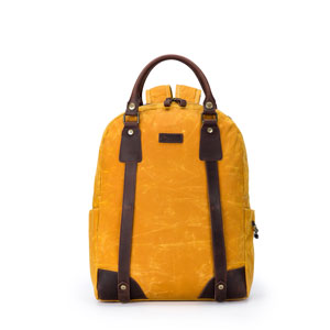della Q Maker's Canvas Backpack - Mustard