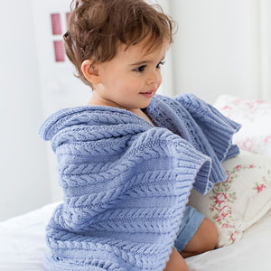Rowan Baby Cashsoft Merino Cabled Blanket Kit - Baby and Kids Accessories